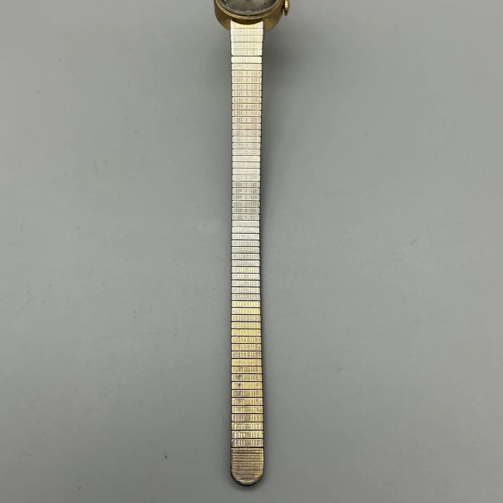 Vintage Timex Womens Watch 18mm Ombre Dial Gold Tone Scratched Manual Wind
